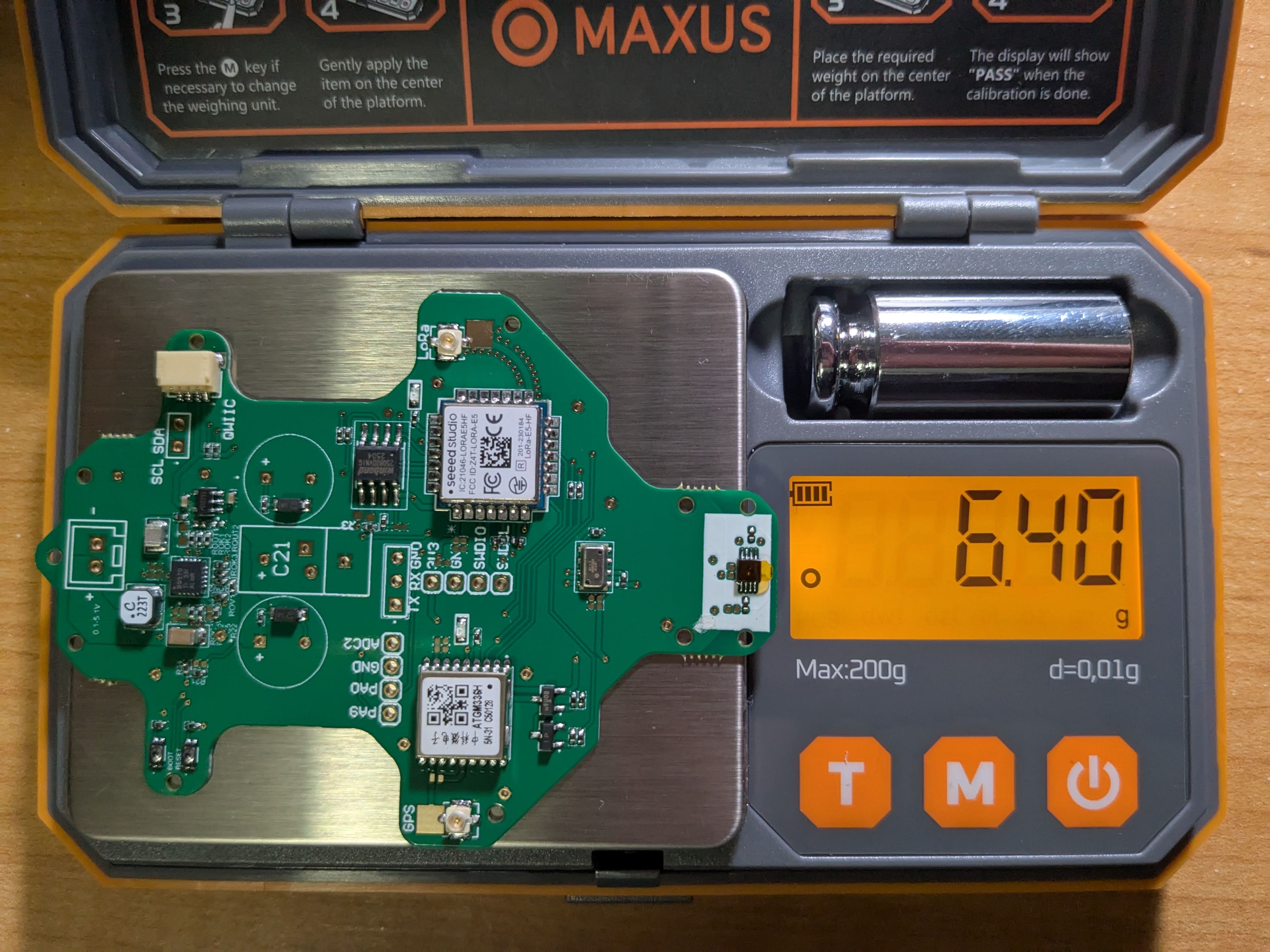 Populated PCB Weight