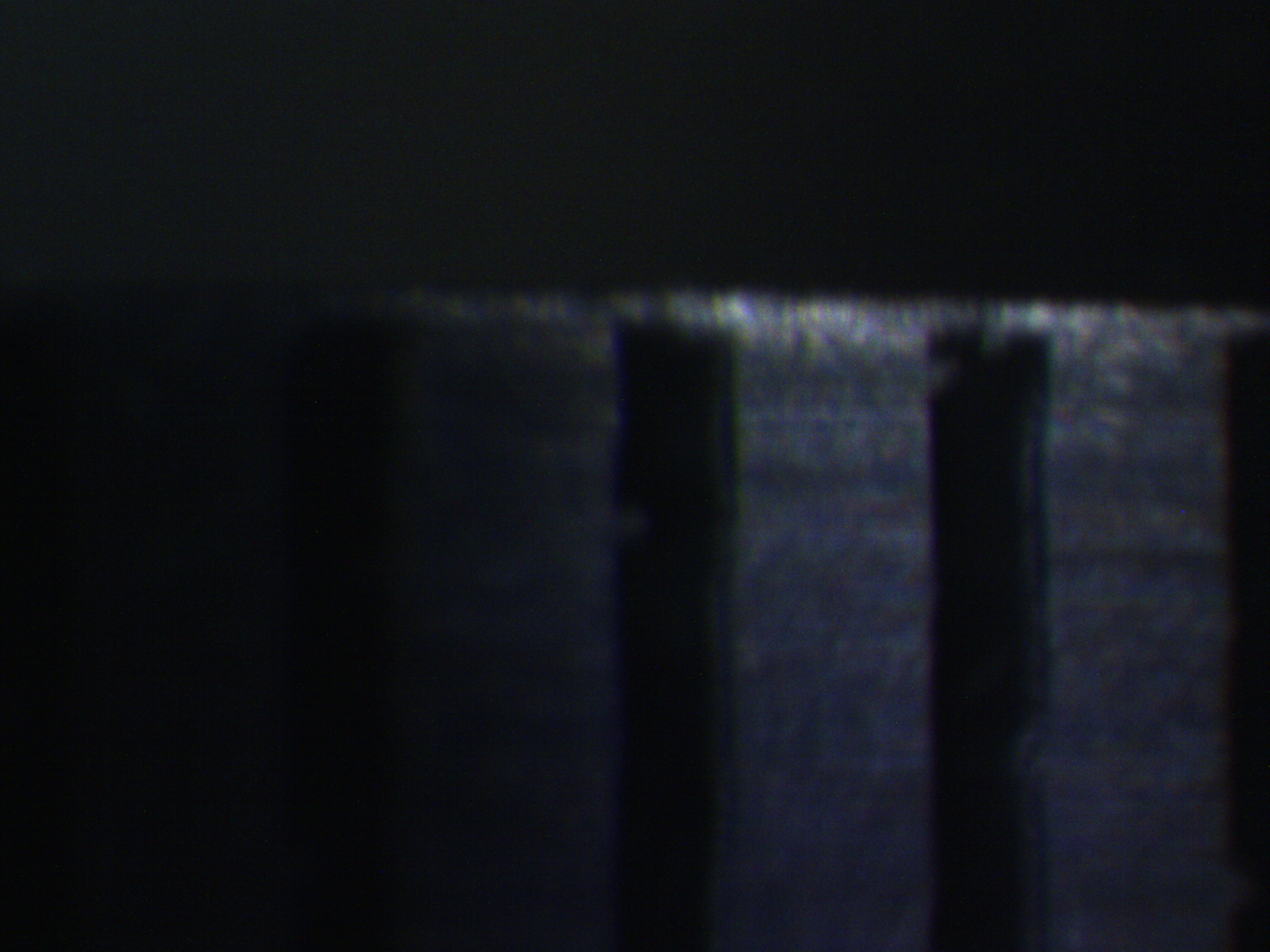 Scale reference in millimeters for the balloon flaw